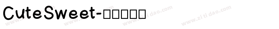 CuteSweet字体转换