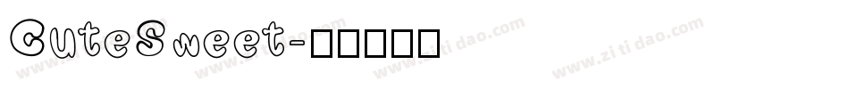 CuteSweet字体转换