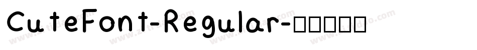 CuteFont-Regular字体转换