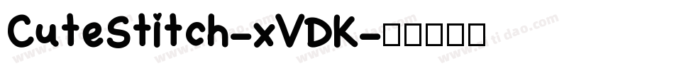 CuteStitch-xVDK字体转换