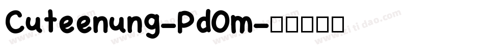Cuteenung-Pd0m字体转换