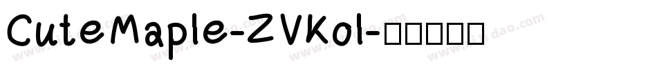 CuteMaple-ZVKol字体转换