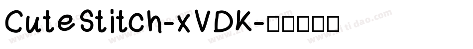 CuteStitch-xVDK字体转换