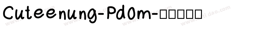 Cuteenung-Pd0m字体转换
