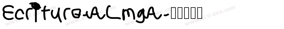 Ecriture-ALmgA字体转换