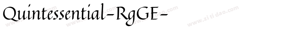 Quintessential-RgGE字体转换
