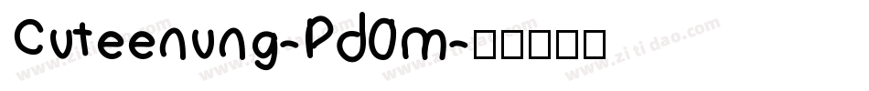 Cuteenung-Pd0m字体转换