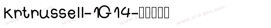 Krtrussell-1G14字体转换