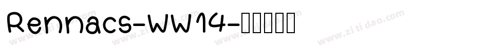 Rennacs-WW14字体转换