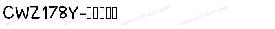 CWZ178Y字体转换
