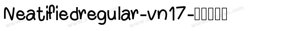 Neatifiedregular-vn17字体转换