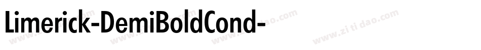 Limerick-DemiBoldCond字体转换