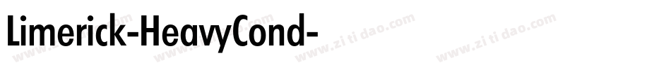 Limerick-HeavyCond字体转换