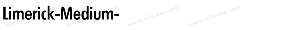 Limerick-Medium字体转换