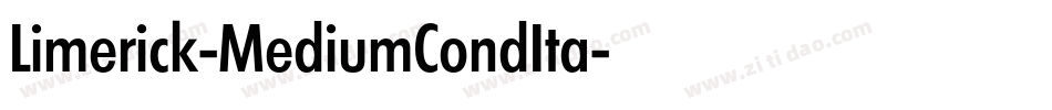 Limerick-MediumCondIta字体转换