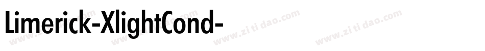 Limerick-XlightCond字体转换