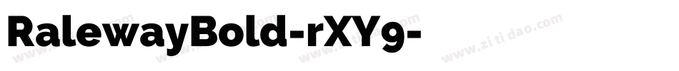 RalewayBold-rXY9字体转换