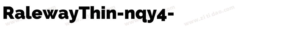 RalewayThin-nqy4字体转换