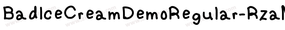 BadIceCreamDemoRegular-RzaM字体转换