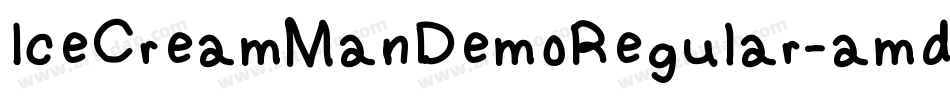 IceCreamManDemoRegular-amdg字体转换