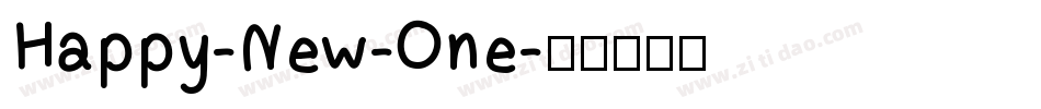 Happy-New-One字体转换