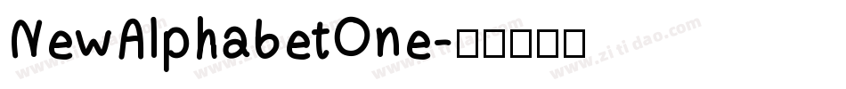 NewAlphabetOne字体转换