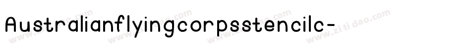 Australianflyingcorpsstencilc-0a09字体转换