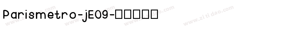Parismetro-jE09字体转换