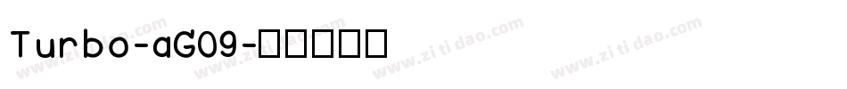 Turbo-aG09字体转换
