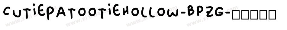 CutiePatootieHollow-BpZG字体转换