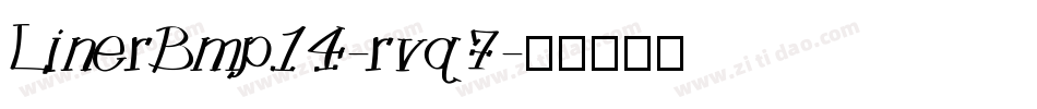 LinerBmp14-rvq7字体转换