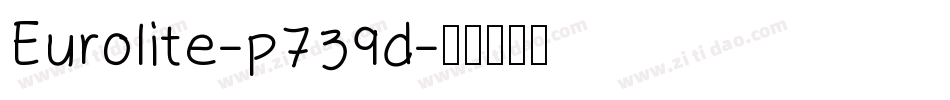 Eurolite-p739d字体转换