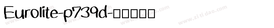 Eurolite-p739d字体转换
