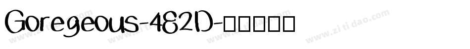 Goregeous-482D字体转换