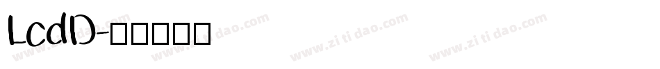 LcdD字体转换