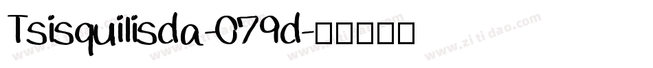 Tsisquilisda-079d字体转换