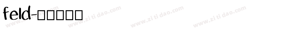 feld字体转换