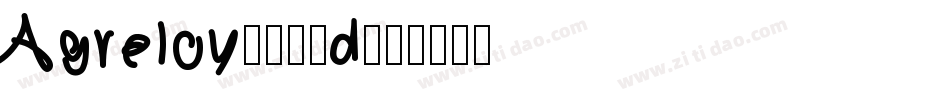 Agreloy-262d字体转换