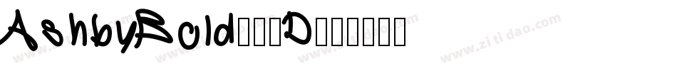 AshbyBold-68D字体转换