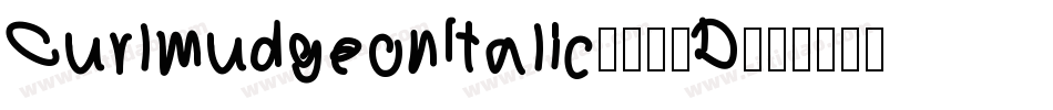 CurlmudgeonItalic-474D字体转换