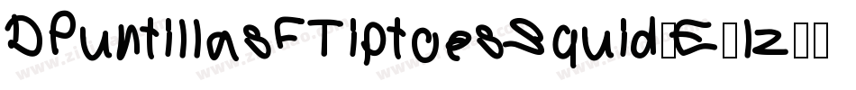 DPuntillasFTiptoesSquid-E1lz字体转换