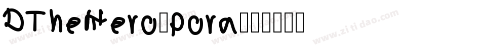 DTheHero-pora字体转换
