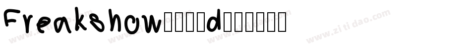 Freakshow-067d字体转换