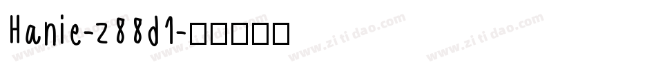 Hanie-z88d1字体转换