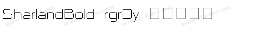 SharlandBold-rgrDy字体转换