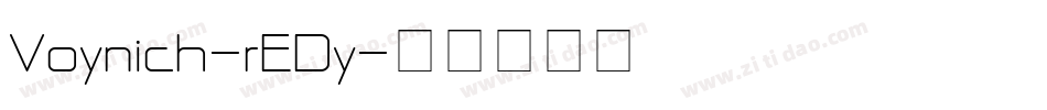 Voynich-rEDy字体转换