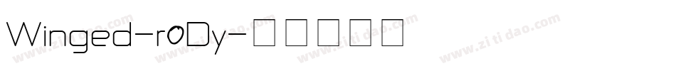 Winged-r0Dy字体转换