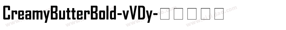 CreamyButterBold-vVDy字体转换
