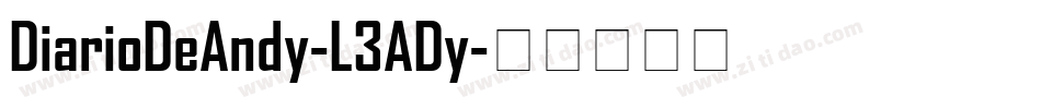 DiarioDeAndy-L3ADy字体转换