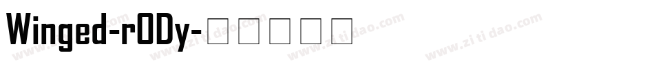 Winged-r0Dy字体转换